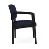 Lesro Navy/MidnightGuest Chair, 22.5W24.5L32H, FabricSeat, Lenox SteelSeries LS1101